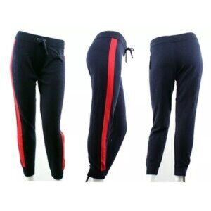 Juicy Couture Cashmere 100% Blue Red  Drawstring Track Pants Soft